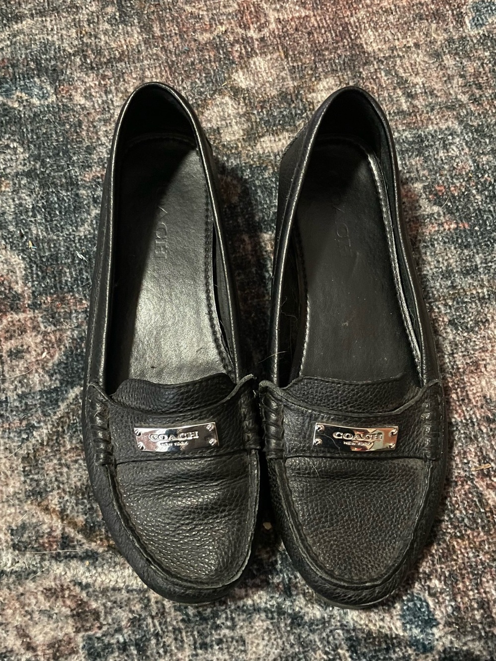 Fredrica pebble leather loafers